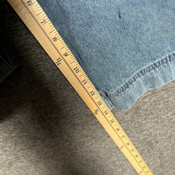 Y2K Baggy Jorts ALAB Mens Deep Pockets Skate Short Embroidered Star Graphic Blue - Picture 6 of 13